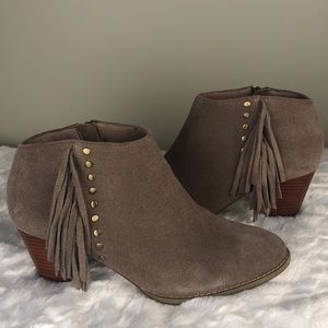 Vionic Faros Fringe Ankle Boots